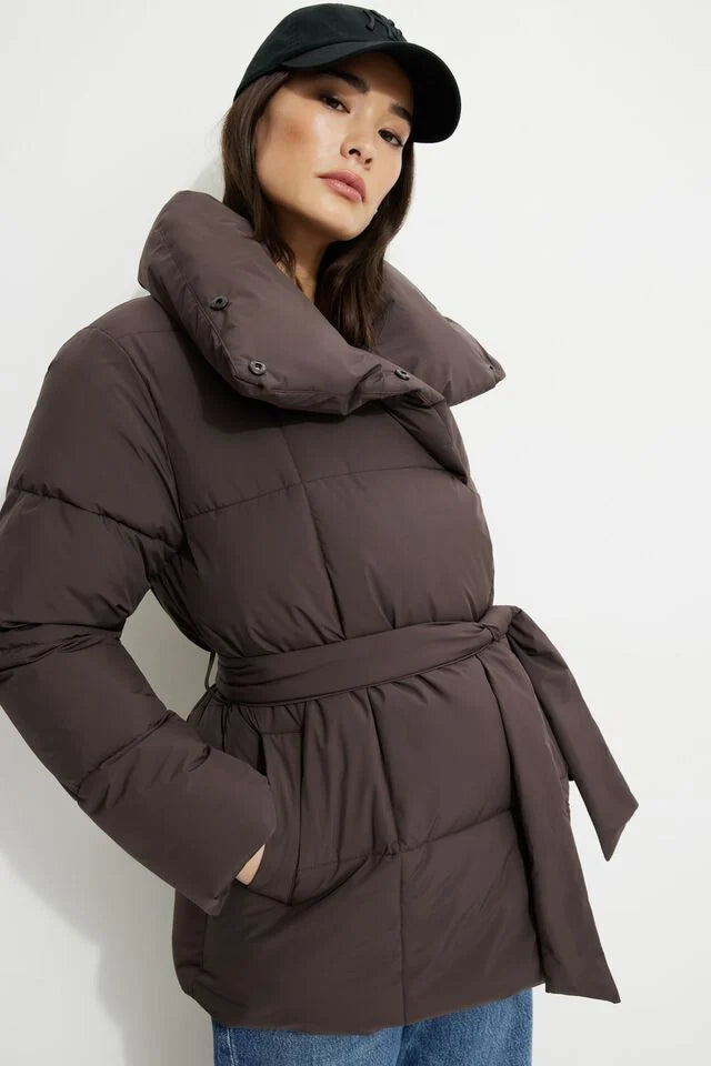 Lumiere | Belted Puffer Jacket