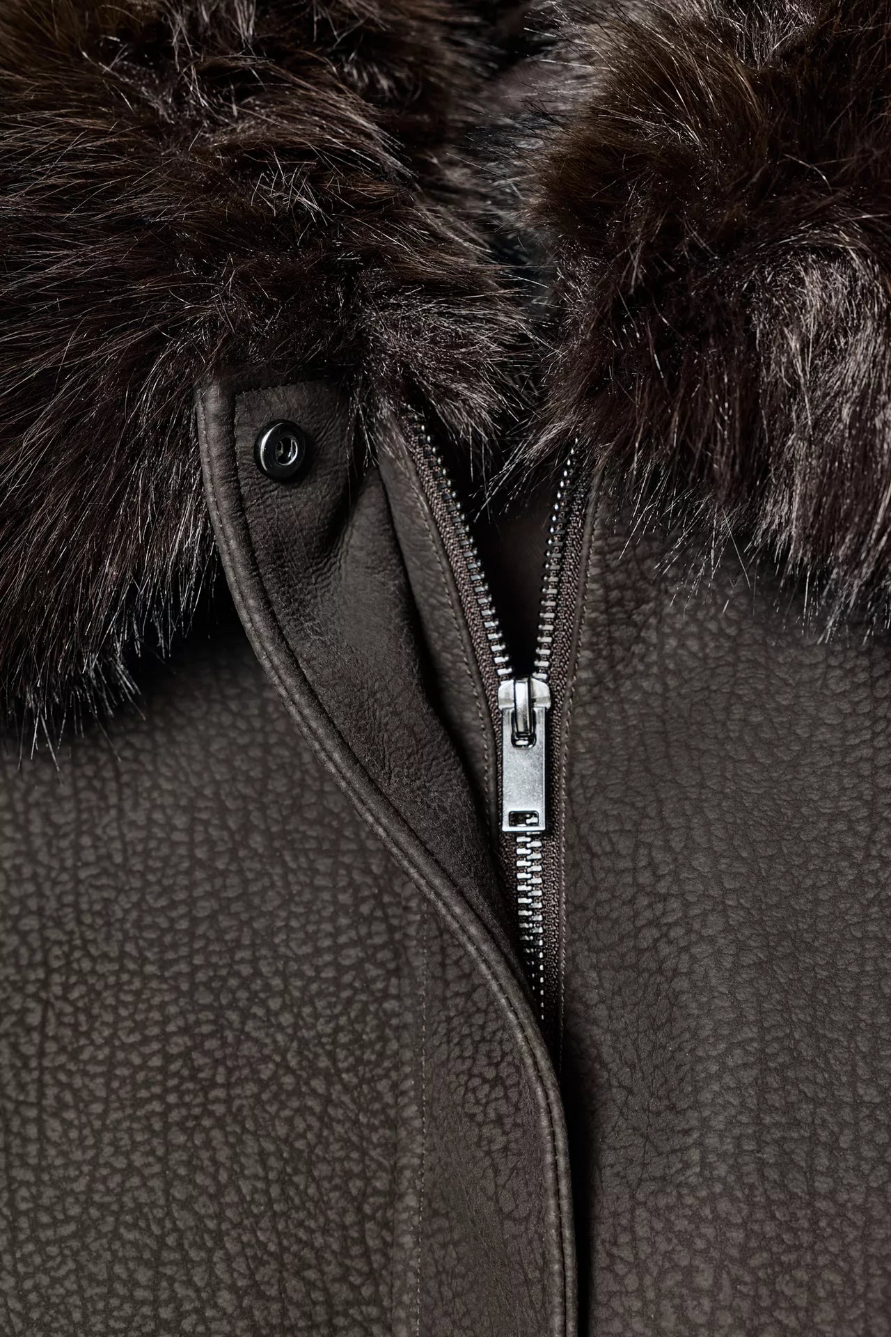 Leo | Removable Faux Collar Jacket