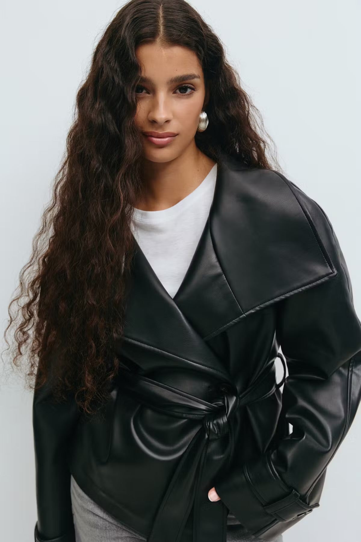 Ely | Belted Leather Jacket