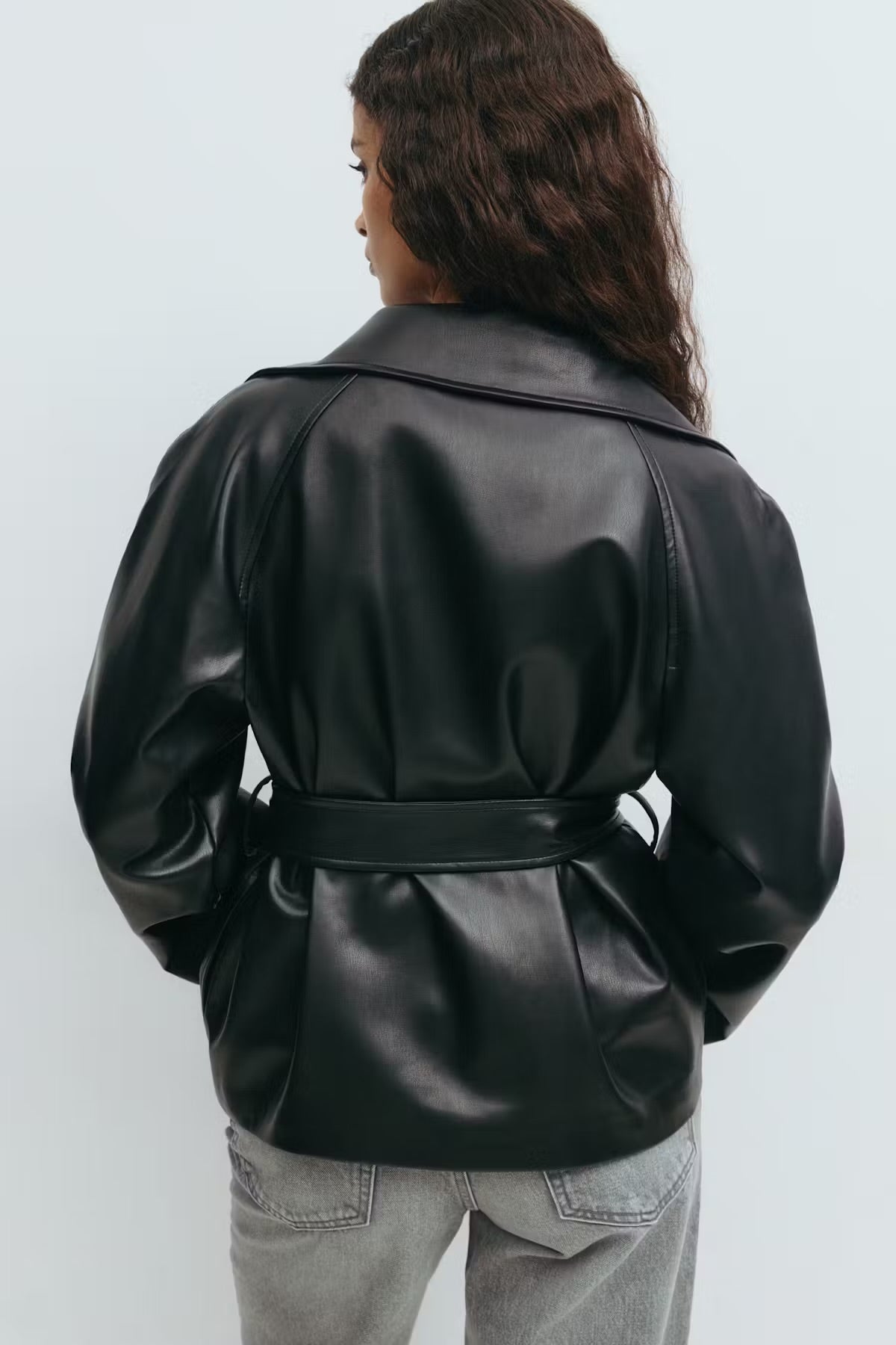 Ely | Belted Leather Jacket