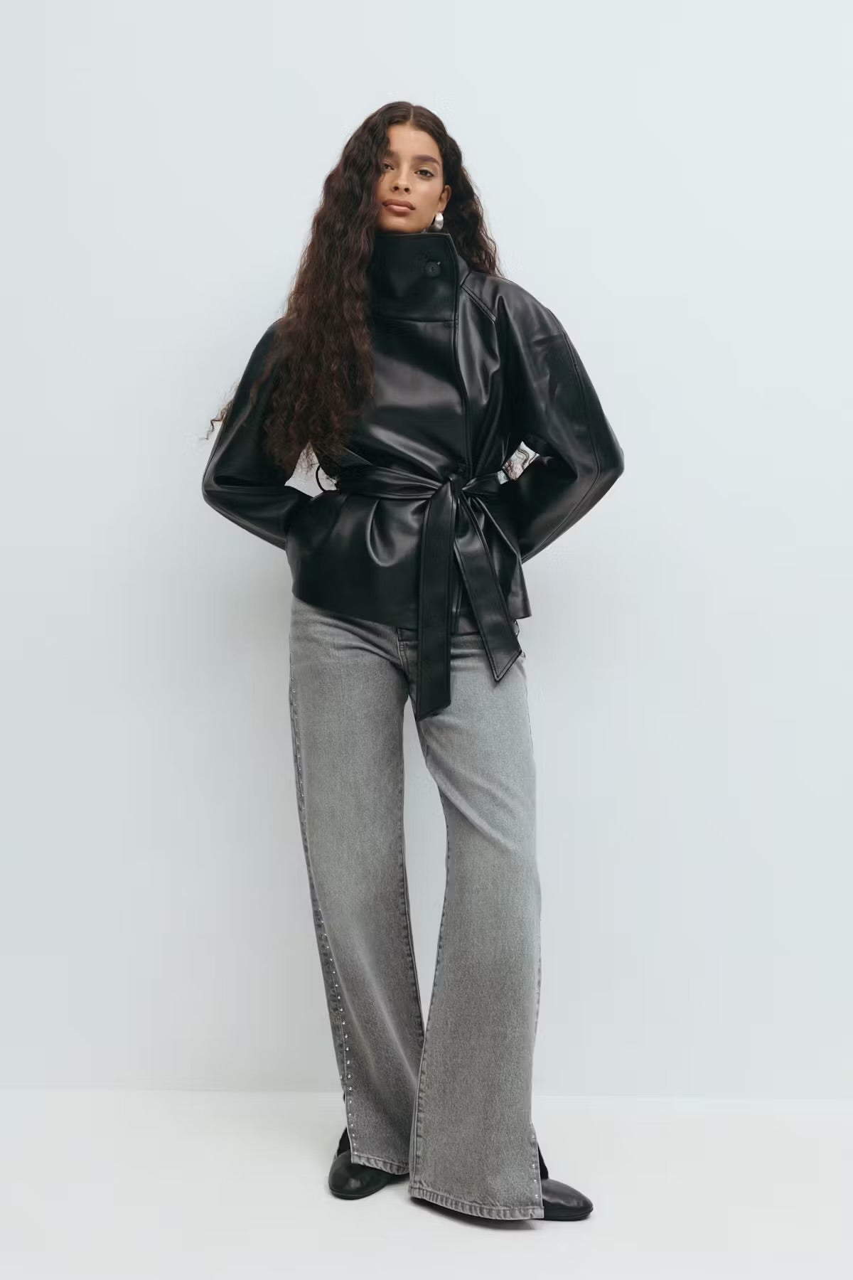 Ely | Belted Leather Jacket