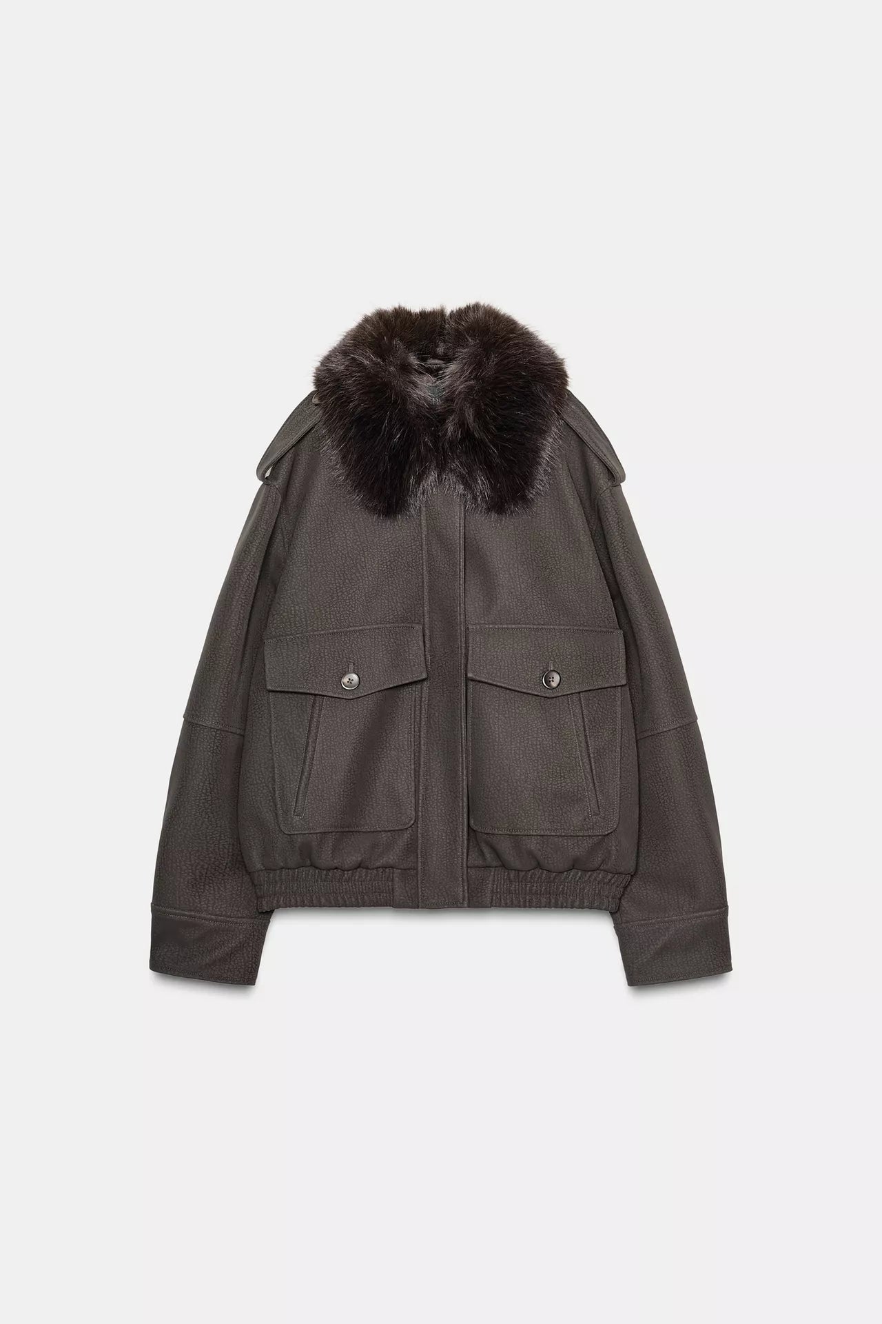 Leo | Removable Faux Collar Jacket